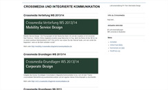 Desktop Screenshot of crossmedia-integrierte-kommunikation.de