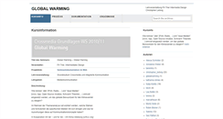 Desktop Screenshot of globalwarming.crossmedia-integrierte-kommunikation.de